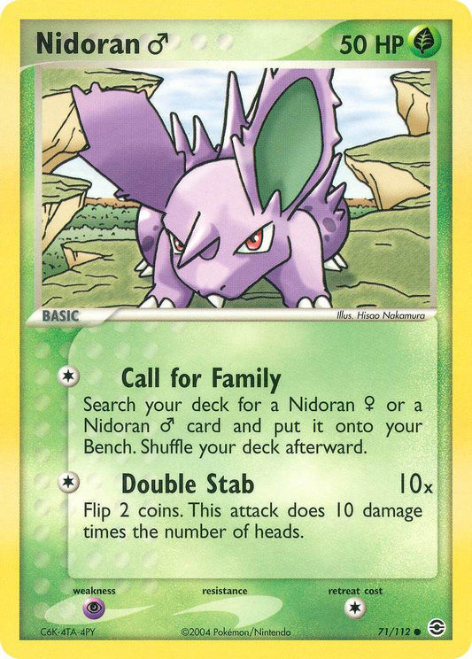 Nidoran M 71/112 Reverse Common - MissingNo.
