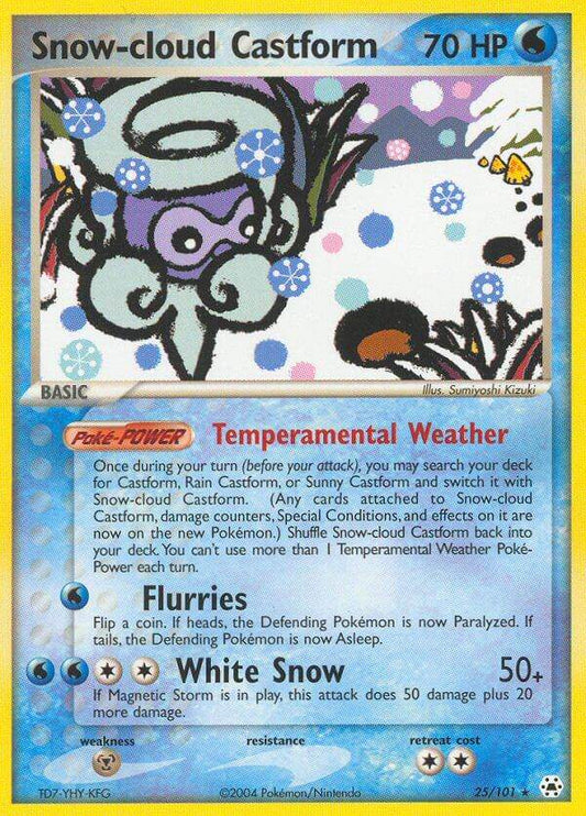 Snow-cloud Castform 25/101 Non-Holo Rare - MissingNo.