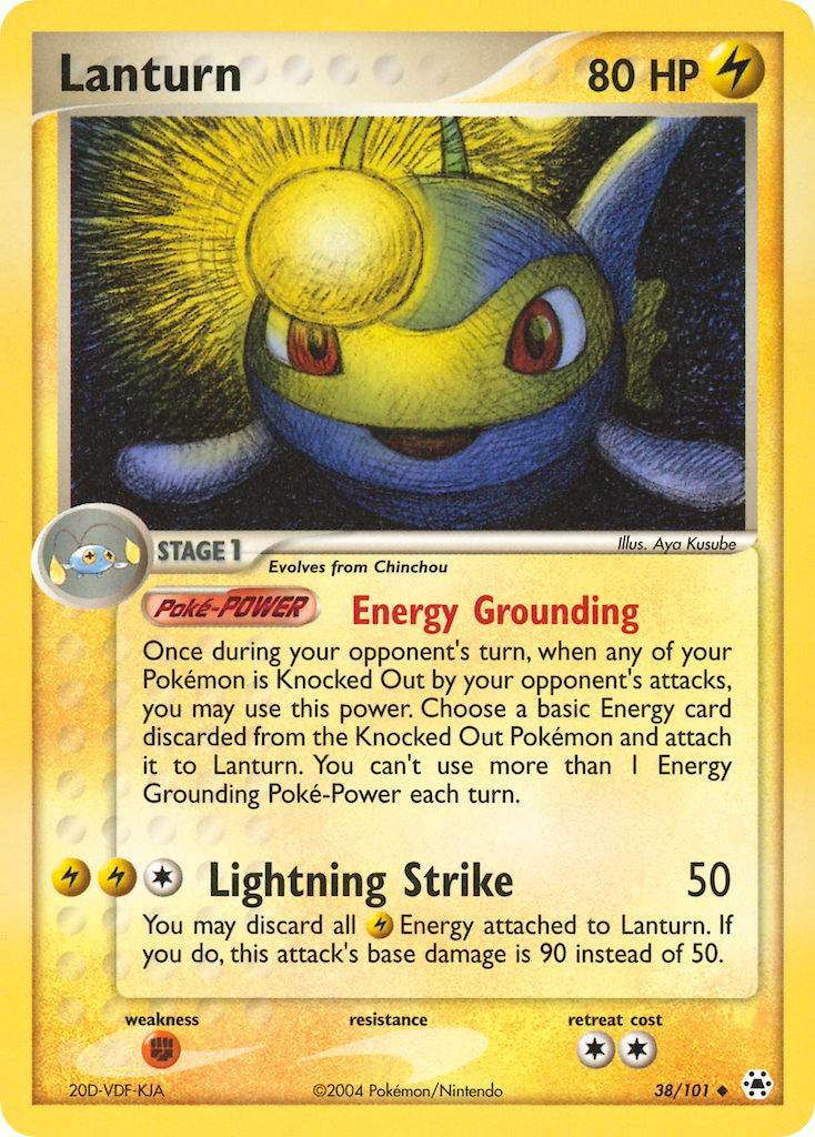 Lanturn 38/101 Reverse Uncommon - MissingNo.