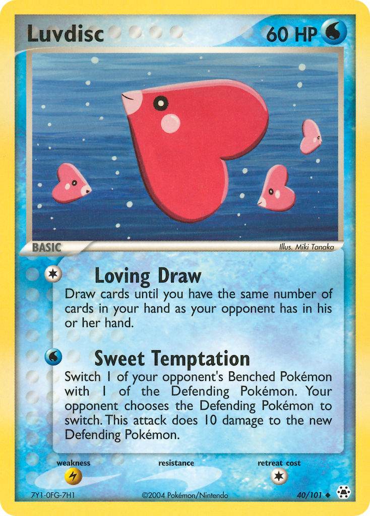 Luvdisc 40/101 Reverse Uncommon - MissingNo.