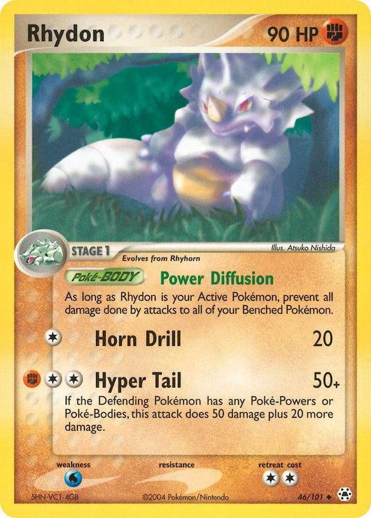 Rhydon 46/101 Reverse Uncommon - MissingNo.