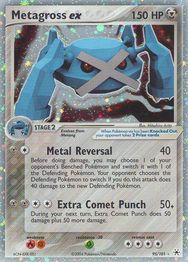 Metagross ex 95/101 Holo Rare ex - MissingNo.