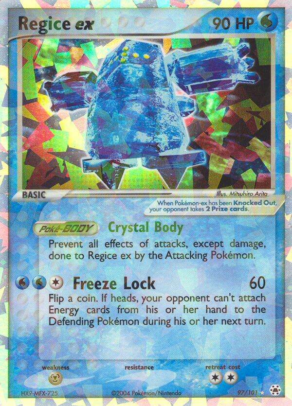 Regice ex 97/101 Holo Rare ex - MissingNo.