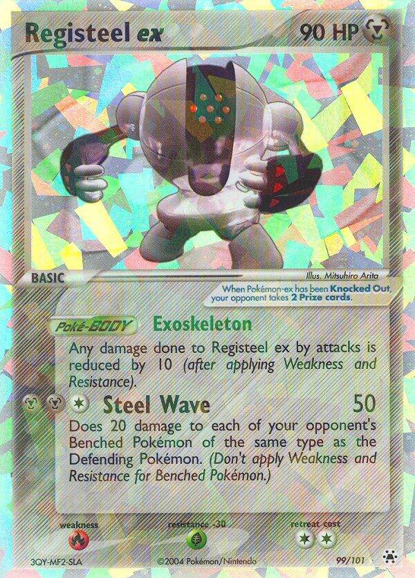 Registeel ex 99/101 Holo Rare ex - MissingNo.