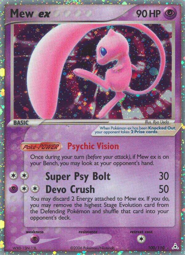 Mew ex 100/110 Holo Rare ex - MissingNo.