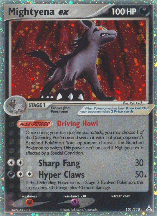 Mightyena ex 101/110 Holo Rare ex - MissingNo.