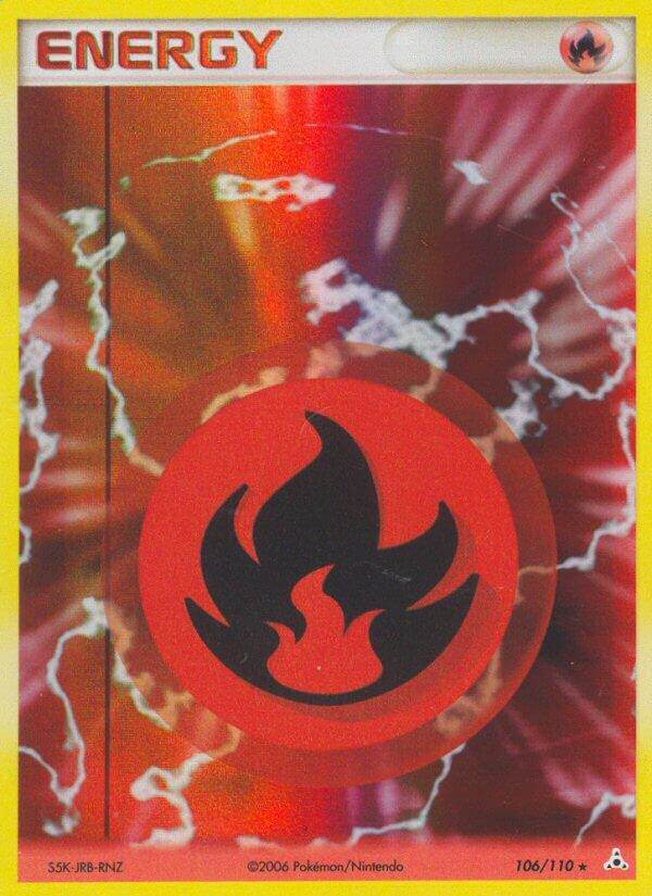 Fire Energy 106/110 Holo Rare - MissingNo.