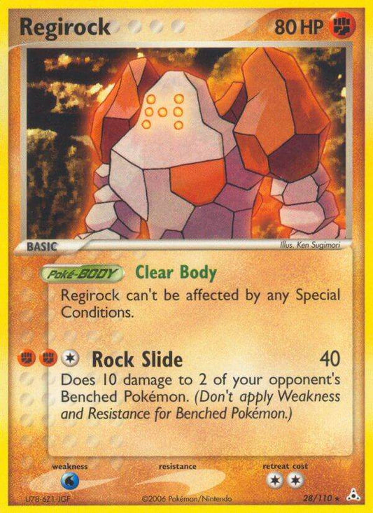 Regirock 28/110 Reverse Rare - MissingNo.
