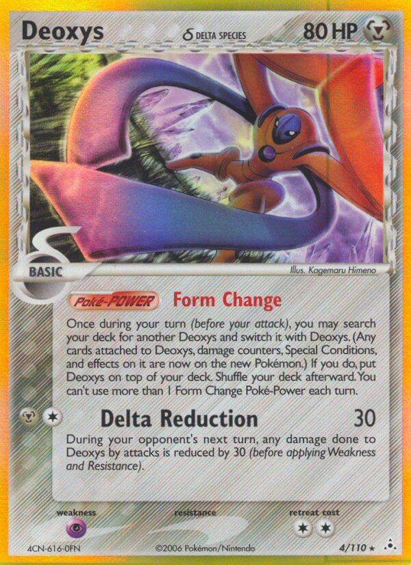 Deoxys ? [Defense] 4/110 Holo Rare - MissingNo.