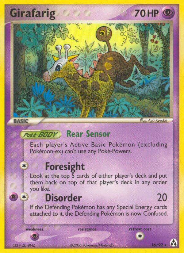 Girafarig 16/92 Non-Holo Rare - MissingNo.