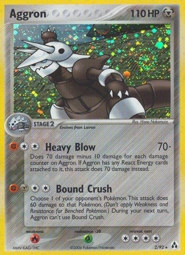 Aggron 2/92 Holo Rare - MissingNo.
