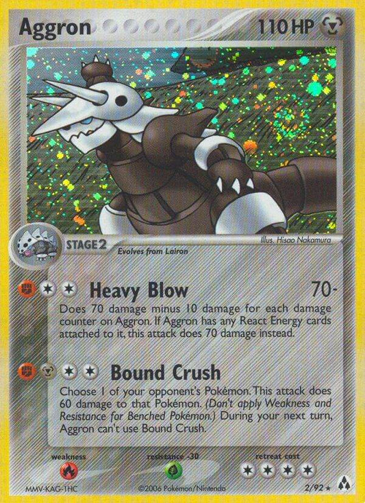 Aggron 2/92 Holo Rare - MissingNo.