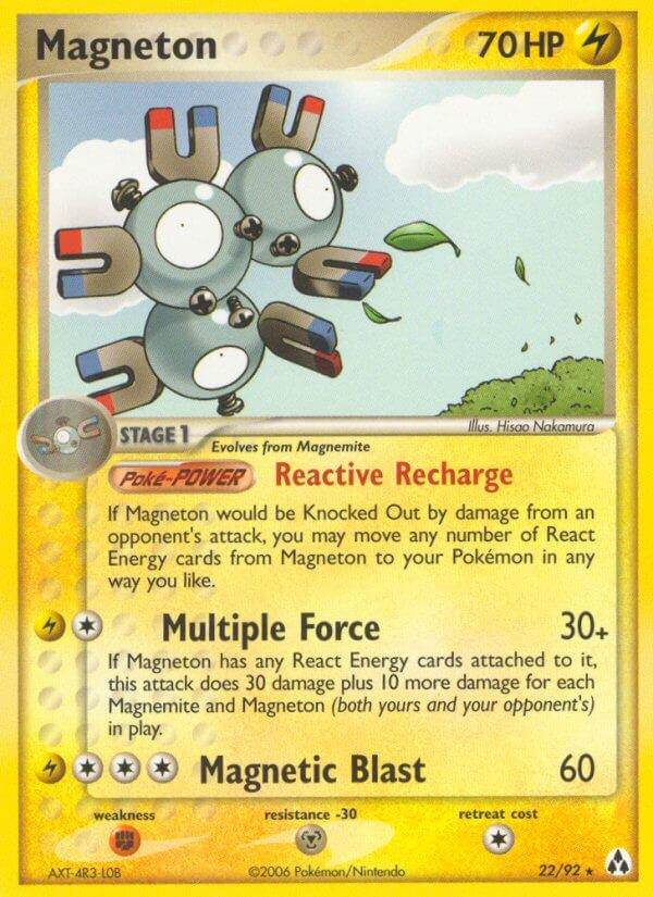 Magneton 22/92 Non-Holo Rare - MissingNo.