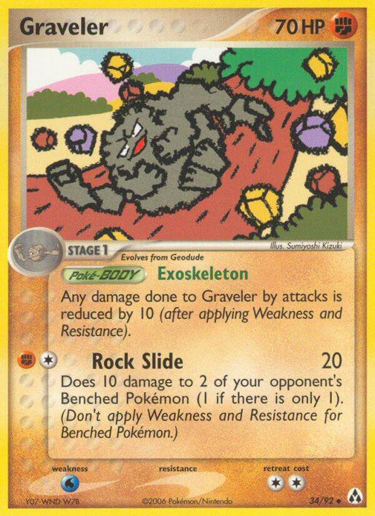 Graveler 34/92 Uncommon - MissingNo.