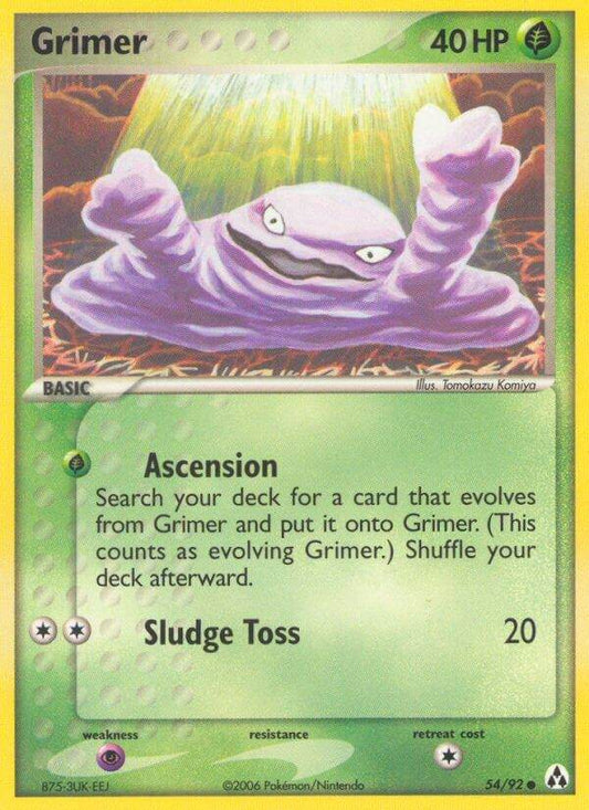 Grimer 54/92 Reverse Common - MissingNo.