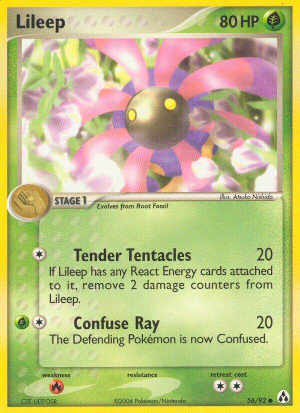 Lileep 56/92 Reverse Common - MissingNo.