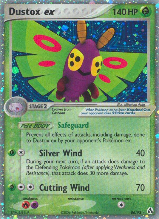 Dustox ex 86/92 Holo Rare ex - MissingNo.
