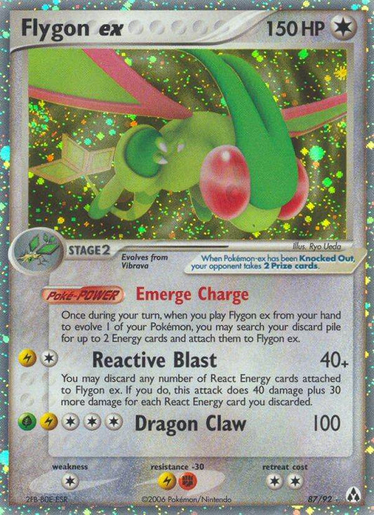 Flygon ex 87/92 Holo Rare ex - MissingNo.