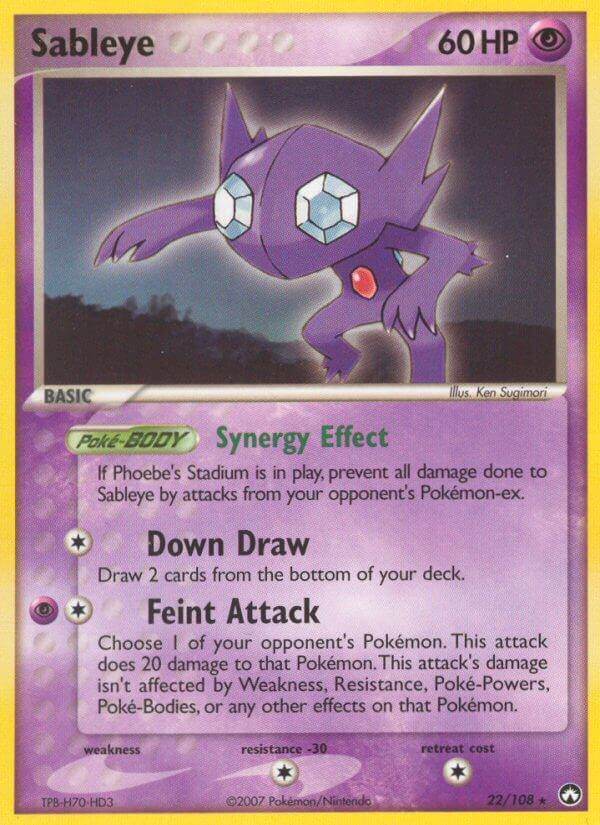 Sableye 22/108 Non-Holo Rare - MissingNo.