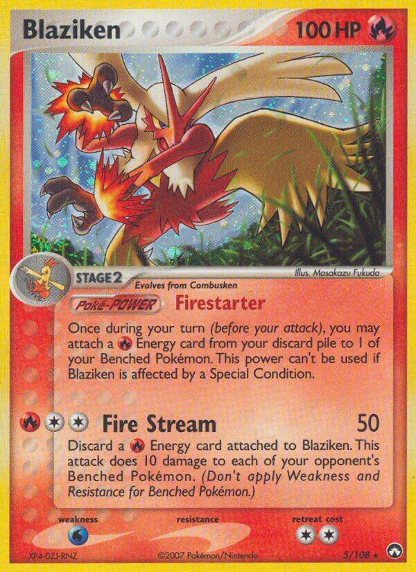 Blaziken 5/108 Reverse Rare - MissingNo.