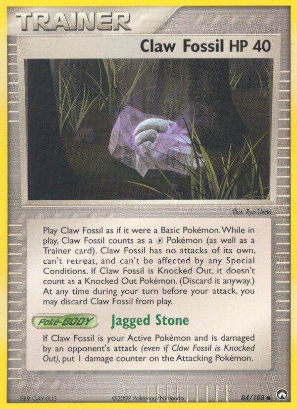Claw Fossil 84/108 Reverse Common - MissingNo.