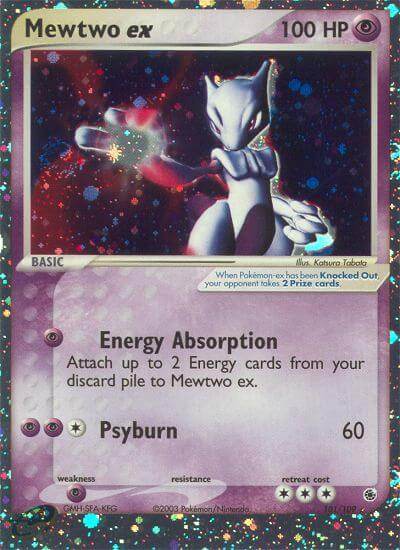 Mewtwo ex 101/109 Holo Rare ex - MissingNo.