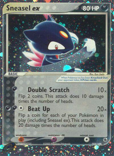 Sneasel ex 103/109 Holo Rare ex - MissingNo.