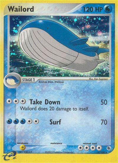 Wailord 14/109 Reverse Rare - MissingNo.