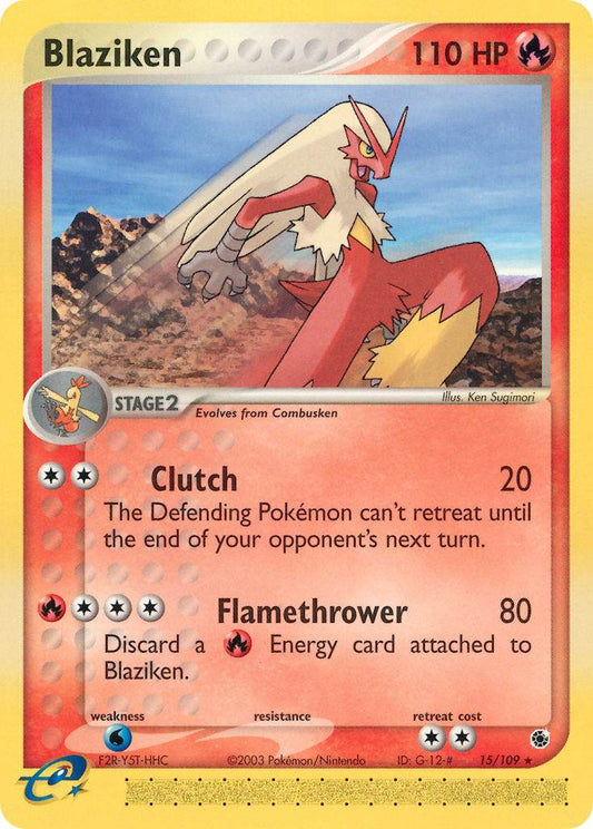 Blaziken 15/109 Non-Holo Rare - MissingNo.