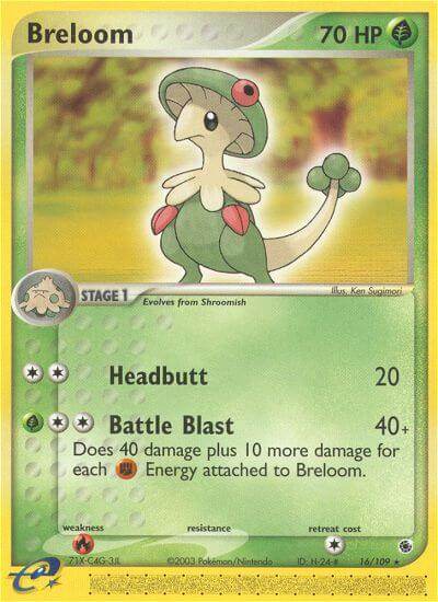 Breloom 16/109 Reverse Rare - MissingNo.