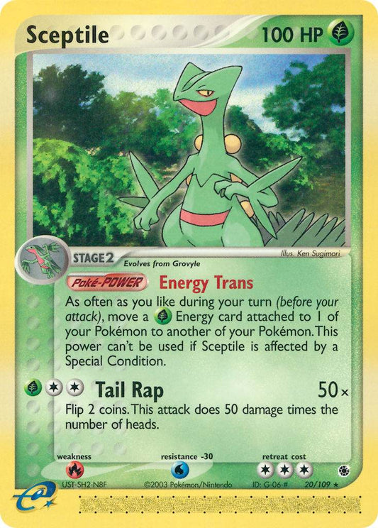 Sceptile 20/109 Reverse Rare - MissingNo.