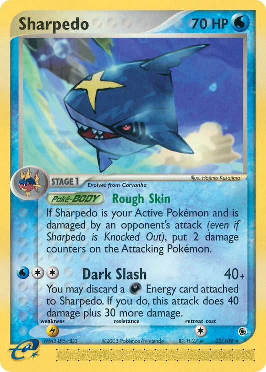 Sharpedo 22/109 Reverse Rare - MissingNo.