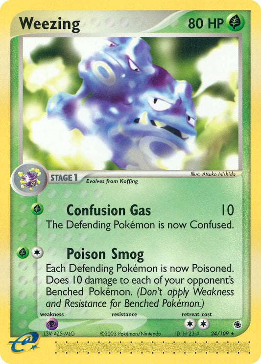 Weezing 24/109 Reverse Rare - MissingNo.