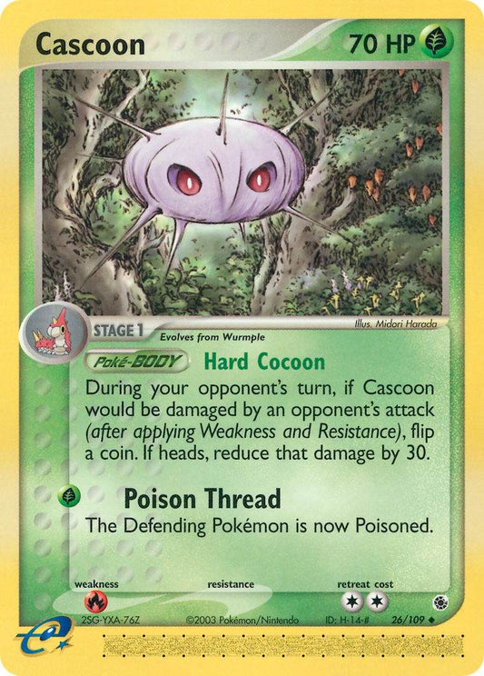 Cascoon 26/109 Reverse Uncommon - MissingNo.