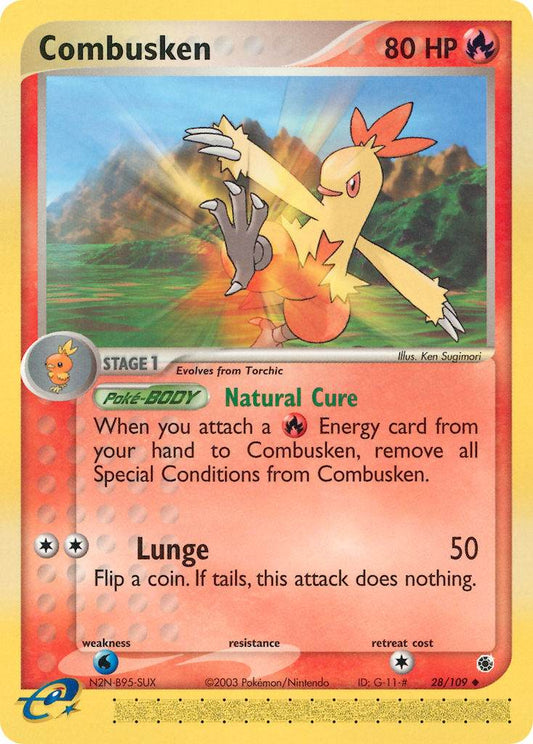 Combusken 28/109 Reverse Uncommon - MissingNo.