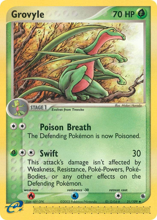 Grovyle 31/109 Uncommon - MissingNo.