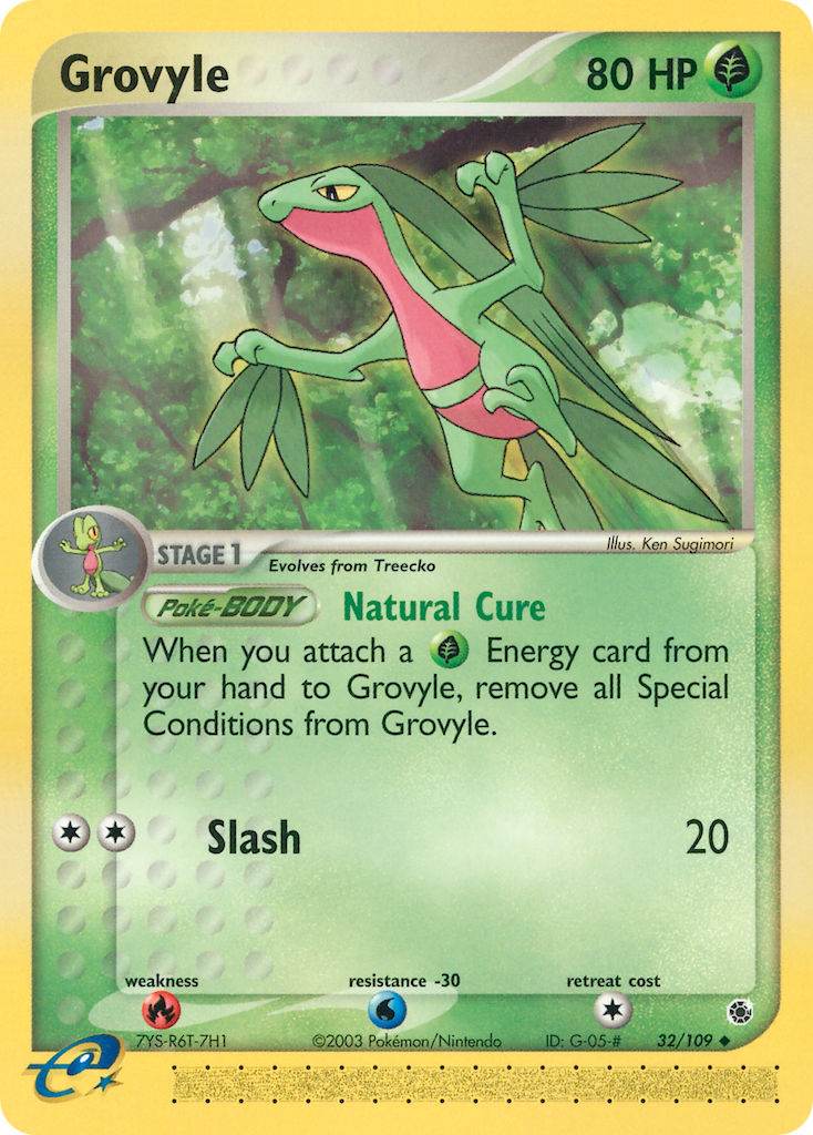 Grovyle 32/109 Uncommon - MissingNo.