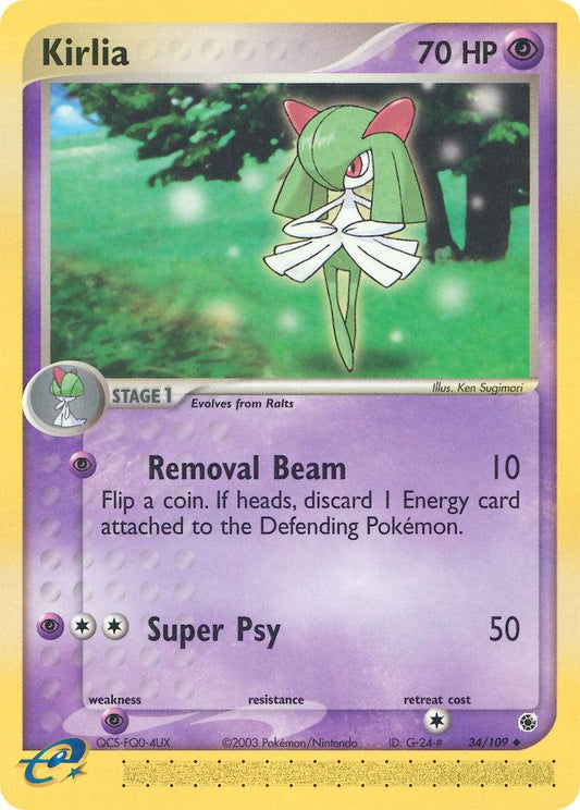Kirlia 34/109 Reverse Uncommon - MissingNo.