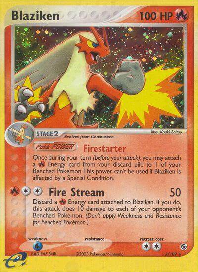 Blaziken 3/109 Reverse Rare - MissingNo.