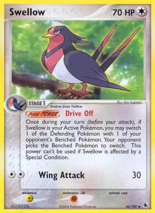 Swellow 46/109 Reverse Uncommon - MissingNo.