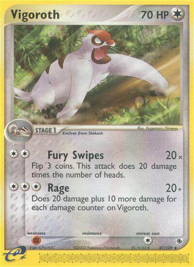Vigoroth 47/109 Reverse Uncommon - MissingNo.