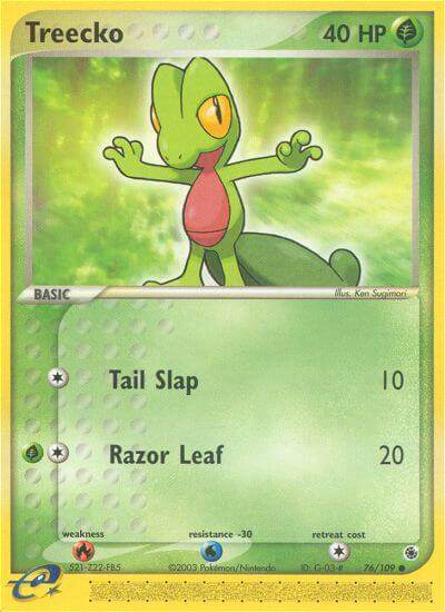 Treecko 76/109 Reverse Common - MissingNo.