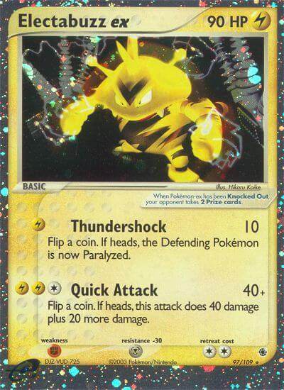 Electabuzz ex 97/109 Holo Rare ex - MissingNo.