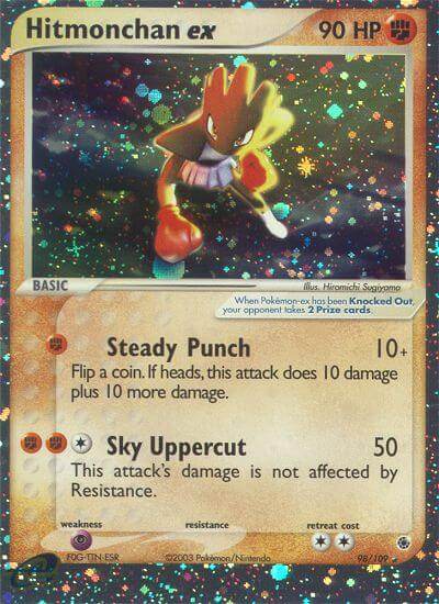 Hitmonchan ex 98/109 Holo Rare ex - MissingNo.