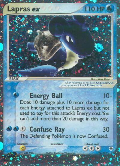 Lapras ex 99/109 Holo Rare ex - MissingNo.