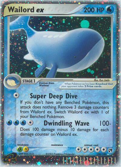 Wailord ex 100/100 Holo Rare ex - MissingNo.