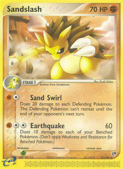 Sandslash 21/100 Non-Holo Rare - MissingNo.