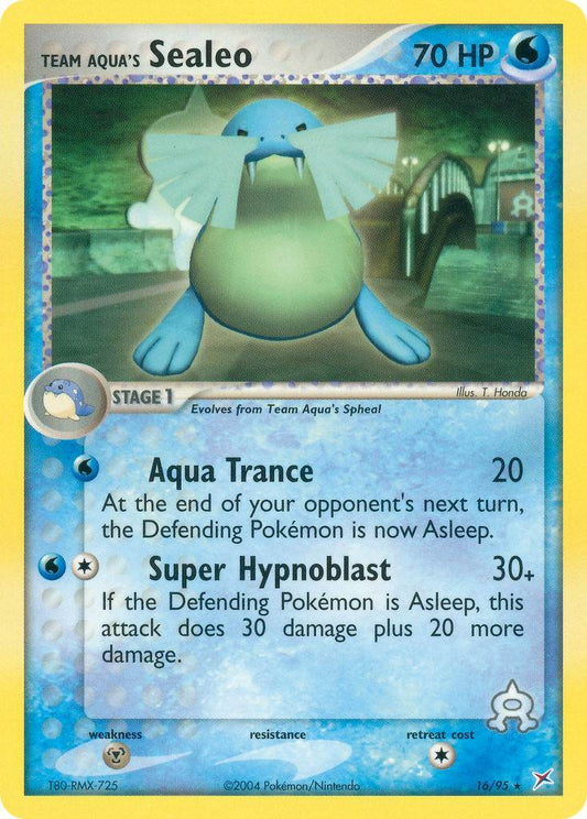 Team Aqua's Sealeo 16/95 Reverse Rare - MissingNo.