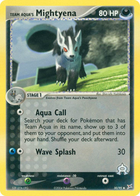 Team Aqua's Mightyena 30/95 Reverse Uncommon - MissingNo.