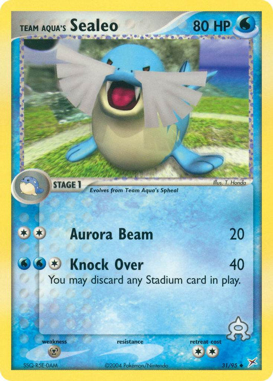 Team Aqua's Sealeo 31/95 Reverse Uncommon - MissingNo.
